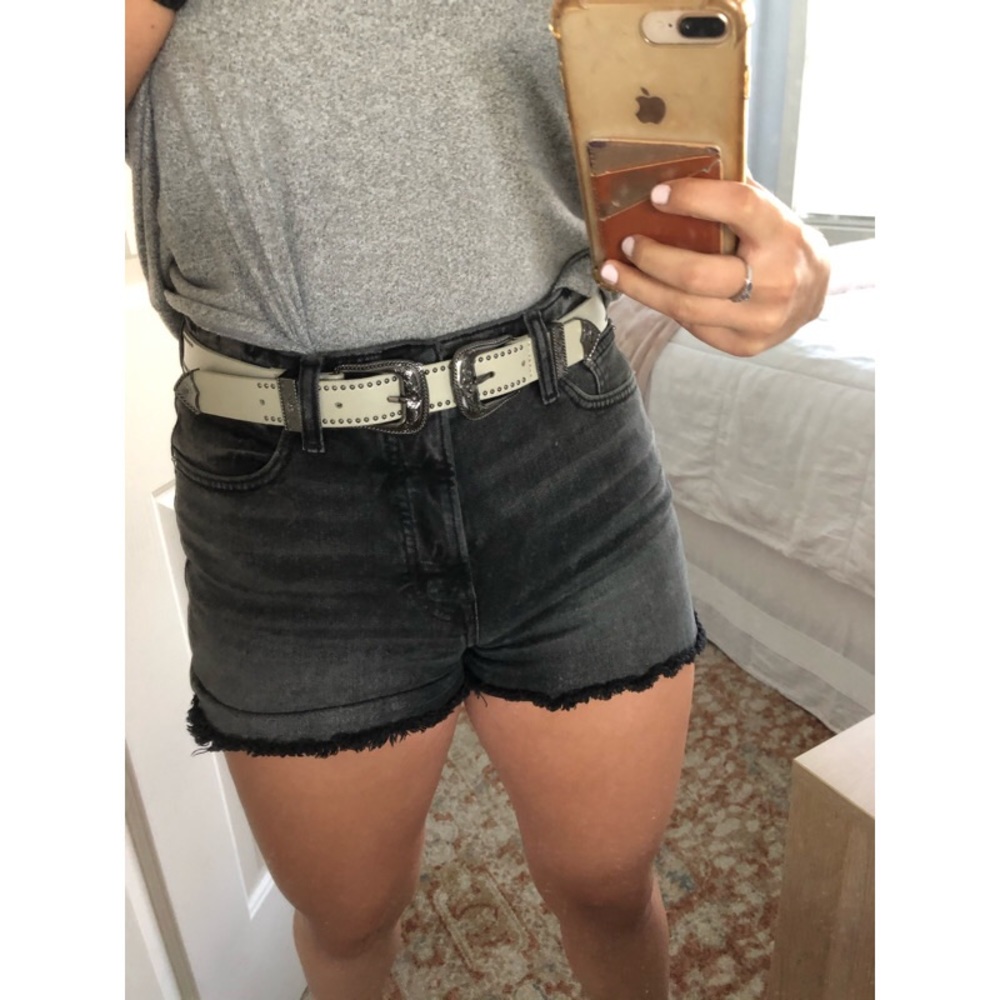 Cream Colored Western Belt
